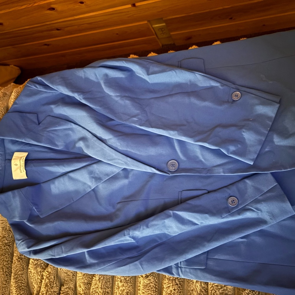 Blue Blazer with Button Details